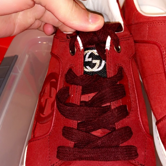 Gucci sneakers. I bought these for my son used on here awhile back. - Picture 3 of 4